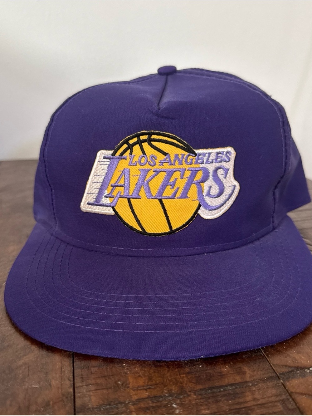 Vintage 90's Los Angeles Lakers Showtime Purple NBA Basketball Snapback Hat New
